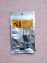 Jack Earphone-Adapter Tail-Plug Fix-Cable R-Connector Stereo with 3pole 3PCS DIY Gold-Plated