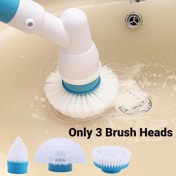 

(No handle) Only 3pcs Cleaning Brush Head Multifunction Washing Brush Clean Combination Household Cleaning Tool Living Room Home