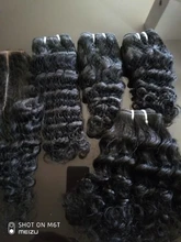 BHF-Cabello Humano ondulado con cierre, 4 mechones, brasileño, Remy, ondulado, Natural, 100%, 50g, estilo Bob corto