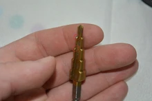 3pc Hss conjunto de broca de paso cono cortador agujero cónico métrico 4 - 12 / 20 / 32mm 1 / 4 titanium de metal recubierto de hex brocas de sierra