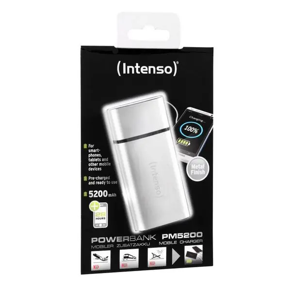 Power Bank INTENSO AATBPT0138 5200 mAh серебристый