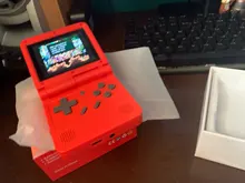 Handheld Console PS1 16-Simulators Dual-Open-System Retro New-Game Kids Powkiddy V90