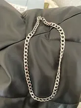 Collares de cadena de acero inoxidable para hombre y mujer, collar largo de Hip Hop con cuello, accesorios de joyería, regalos para amigos