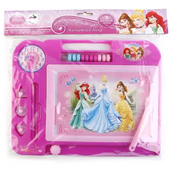 

Magnetic board "Disney Princess" for drawing, b/w, with accounts 27x21 cm we play together hs907-r