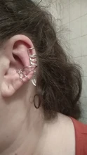 Yobest 5 unids/set 2019, pendientes a la moda con forma de hoja dorada, pendientes con Clip para oreja, pendientes para mujeres trepadoras sin Piercing, pendientes falsos de cartílago