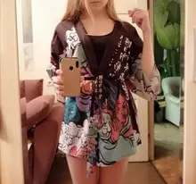 Kimono Cardigan Blouses Outfit Yukata Womens Tops Kawaii Shirt Streetwear Harajuku Japanese