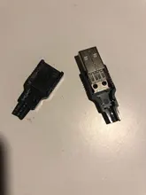 New 10pcs Type A Male USB 4 Pin Plug Socket Connector With Black Plastic Cover