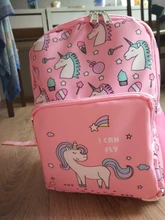 Mochila escolar para niñas, morral infantil de color rosa con estampado morado, bonito bolso escolar para guardería, impermeable, envío directo