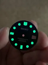 Esfera de reloj azul de 28,5mm, accesorios para reloj 7S26 0020 SKX007, novedad