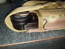 Funda cartuchera táctica doble para caza, funda cartuchera Molle AEG, Airsoft militar, P90