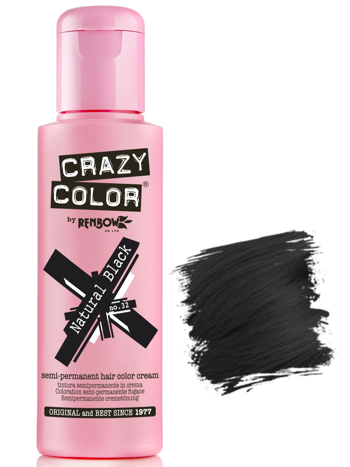 Краситель оттеночный CRAZY COLOR 32 натуральный чёрный 100 мл | Красота и здоровье