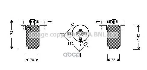 Осушитель Кондиционера Mb W210/S210 2.0-5.5/2.0td-3.2td A/C 95-03 Ava Msd005 Ava арт. MSD005