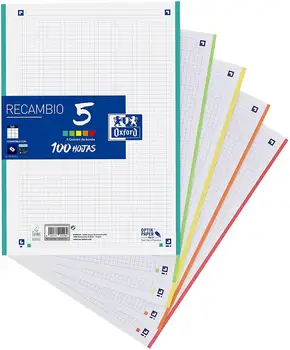 

Oxford Classic-replacement sheets (format A4, 100 sheets, 5 band colors)