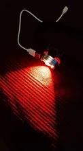 Headlamp Mini Flashlight Torch-Head Usb Rechargeable Portable Have-Battery-Red/white
