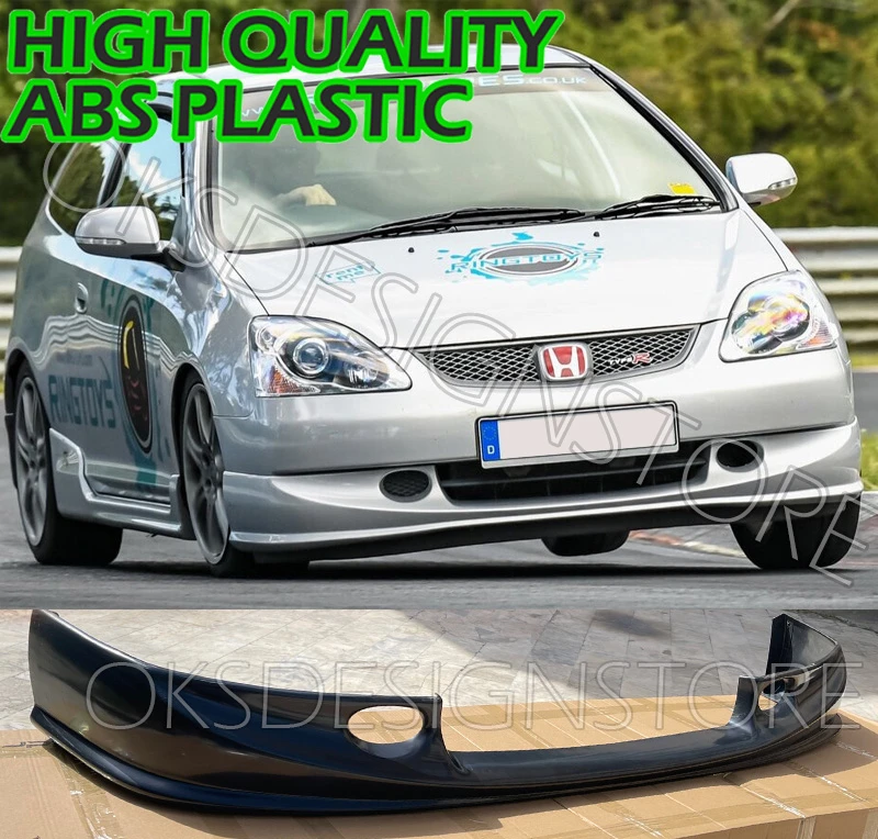 FLOW Designs Honda EP3 Civic Type R Front Splitter Spoiler