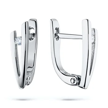 

Earrings in white gold with diamonds