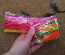 100 Uds 30cm limpiadores con puntas de chenilla para tubos niños juguete educativo de peluche colorido limpiador de Pipa juguetes artesanía de bricolaje hecha a mano suministros