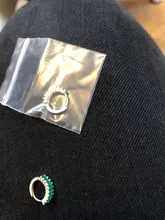 100% de Plata de Ley 925 auténtica para mujer y niña, Pendientes de circonita verde, Pendientes de plata y circonita para niña, cristal ostentoso, joyería fina