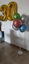 10 Uds. De globos de látex metalizados cromados de 12 pulgadas, patrón de dibujo feliz cumpleaños, Balón de helio, globos de metal, decoraciones para fiesta de cumpleaños