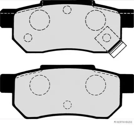 Колодки дисковые задниеHonda Civic 1.4-1.6 87-01/Prelude 2.0 88