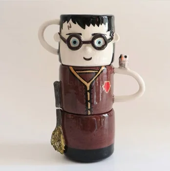 

Handmade Harry Potter Special Coffee Set Turkish Coffee Espresso coffee Two cups and delight bowl Harrycupset