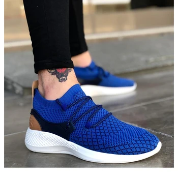 

BA0001 Fly Casual High Base Sax Blue Men 'S Sports Shoes. Shoe, boot, sneaker, sandalwood, van, chaussure, air, para, flip, cover