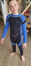 Trajes de neopreno de 2,5 MM para niños, trajes de buceo de manga larga, para niños y niñas, surf, protección contra sarpullidos, Snorkel de una pieza, h1