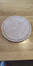 Planta de cuero redondo de alta calidad con agujeros, remache para tejer, bolso, bolsos de hombro tipo bandolera, accesorios