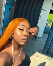 Luvin-pelucas frontales de encaje transparente para mujeres negras, cabello humano brasileño liso Remy, corto, Bob, desplumada, 613