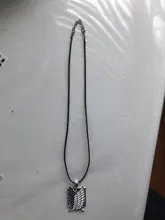 Colgante con diseño de animación de ataque al collar de titanio, cadena con diseño de alas de la libertad, de Metal, Unisex, para Cosplay, cuerpo de vigilancia, Erwin