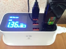 Probador USB U96, voltímetro Digital de CC, amperímetro, cargador tipo batería externa, indicador, medidor de corriente de voltaje, detector + carga + cocodrilo