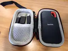 Funda de transporte para disco duro, bolsa de almacenamiento para SanDisk de 250GB/500GB/1TB/2TB SSD SDSSDE60