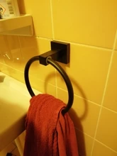 Hook Hardware-Accessories Toilet-Brush-Holder Towel-Rack Bathroom Aluminum Shelf Solid