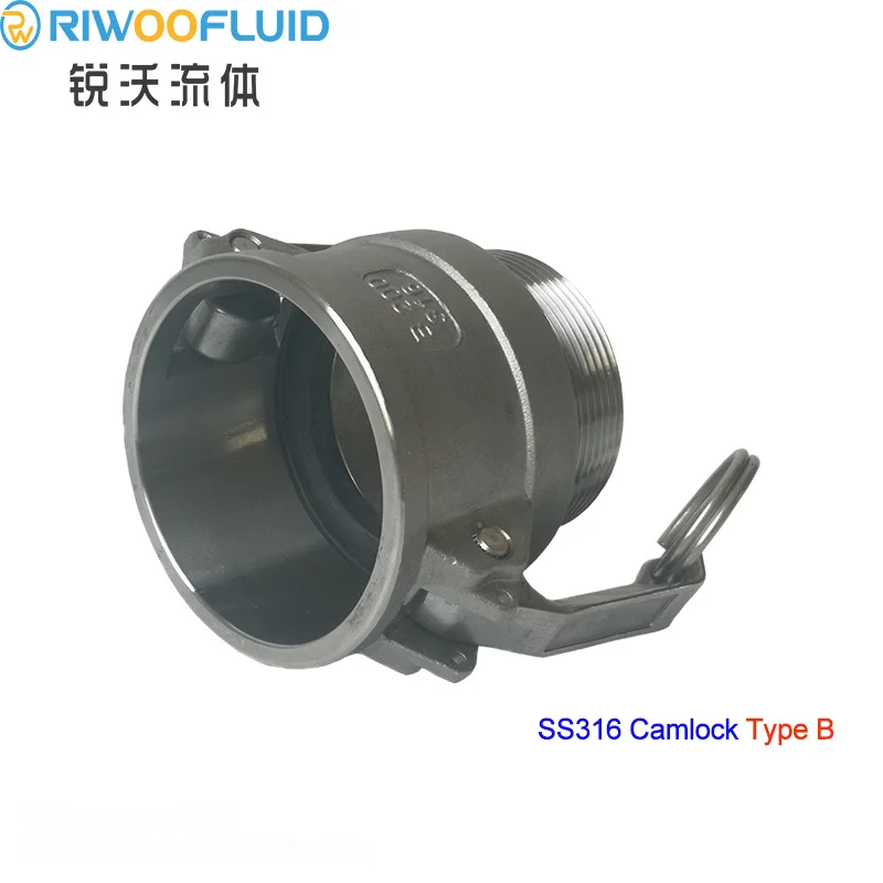 

RIWOOFLUID Casting Stainless Steel 4 Inch B Type Male Camlock Reducer