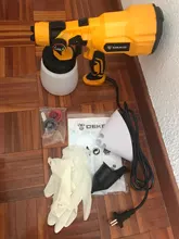 DEKO-PISTOLA DE PULVERIZACIÓN, pulverizador de pintura eléctrico de alta Casa de poder, 220V, 3 boquillas, fácil de rociar y limpiar, perfecto para principiantes