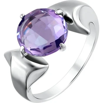 

Esthete ring with 1 amethyst in silver