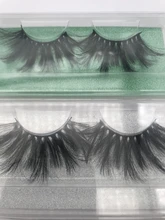 MB-pestañas de visón 25mm, 200/100/50/5 pares, venta al por mayor, 5D, 25 MM, imitación cils, maquillaje espectacular, largo, Pestañas postizas