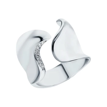 

Silver ring with cubic zirconia sunlight sample 925