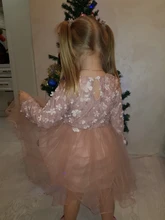 Flower Dress Tutu Wedding-Gown Petals-Designs Events Fluffy Infant Kids Children Party-Costume