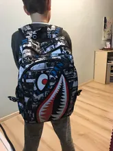 Children Backpack School-Bags Travel Women Girls New Boys for Teen Leisure Escolar Shark-Printing