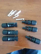 1 par de conectores solares Conector de Panel Solar, 30A, 1000V, macho + hembra, IP67, para cable Solar