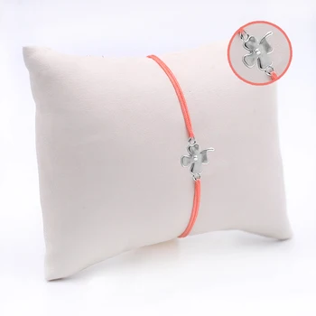 

Handmade Pink Women Silver Bangle Skybco2299