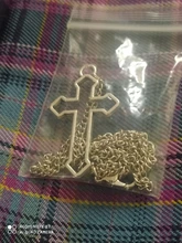 Collar con colgante gótico de Cruz hueca para hombre y mujer, collar de estilo callejero, Color plateado, regalo, joyería de cuello al por mayor