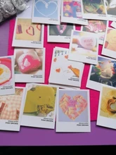 40 unids/lote corazón Mini Lomo tarjeta de felicitación tarjeta postal de cumpleaños Sobre Carta juego de tarjetas de regalo Kawaii papelería Papeleria