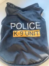 Traje de policía para Cosplay de perros y gatos, chaleco elástico negro, camiseta de cachorro, accesorios, ropa, disfraces