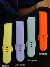 20mm, 22mm, banda de silicona para Samsung Galaxy ver 3 42mm 46mm activo 2 de S2 S3 suave correa de pulsera para Huami Amazfit Bip/GTS 2