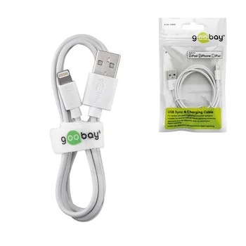 

WHITE USB CORD IPHONE 5/6/7/8/X, IPAD AIR, IPOD NANO, ETC
