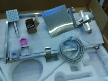 Shower-Mixer Faucet Wall-Mount Bath Rainfall Uythner Chrome/black Spout with Rotate-Tub