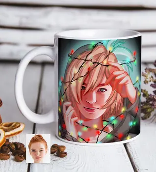 

Personalized Women 'S Abstract Caricature Of White Mug Bardak-16