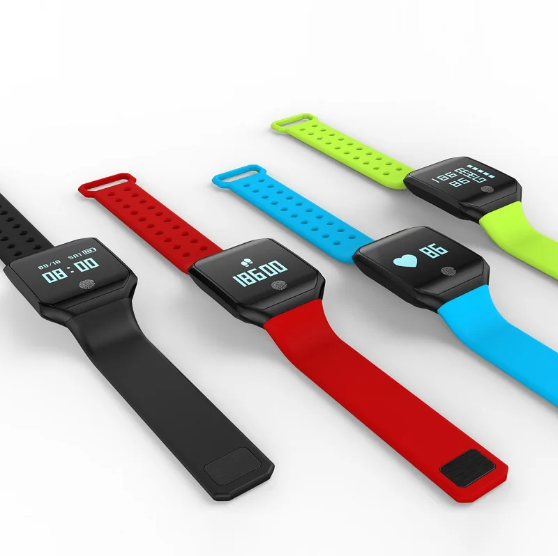 Smart Bracelet Z66 IP67 водонепроницаемый смарт-браслет шагомер(Красный